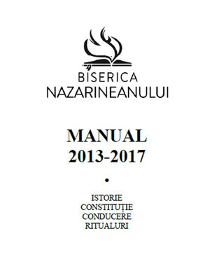 cover image of Manualul Bisericii Nazarineanului, 2013-2017